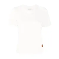 forte forte t-shirt en coton à patch logo - blanc