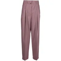 christian wijnants pantalon pina à design plissé - rose
