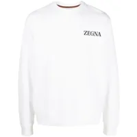 zegna sweat #usetheexisting™ en coton - blanc