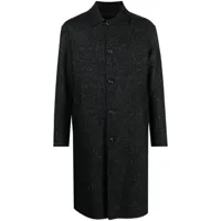 lardini manteau à simple boutonnage - noir