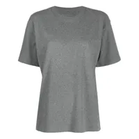 alexander wang t-shirt à logo pailleté - gris