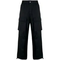 ksubi pantalon cargo à taille élastiquée - noir