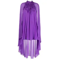 sachin & babi robe-cape katia à design asymétrique - violet