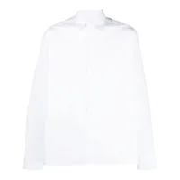 lanvin chemise en popeline à manches longues - blanc