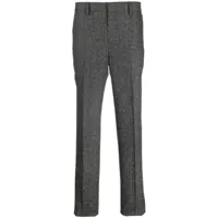 moschino pantalon de costume à coupe slim - gris