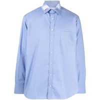 kolor chemise à détail de patchs - bleu
