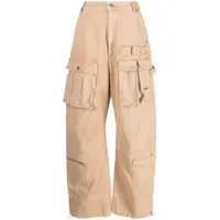 sportmax pantalon droit à poches cargo - tons neutres