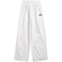 balenciaga pantalon de jogging 3b sports icon - blanc