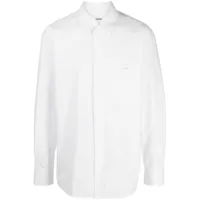 wooyoungmi t-shirt en coton à plaque logo - blanc