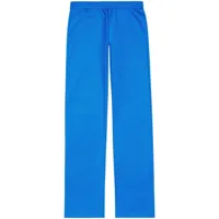 balenciaga pantalon de jogging à coupe droite - bleu