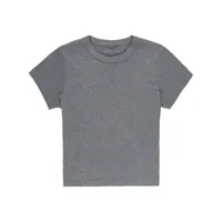 alexander wang t-shirt shrunk à paillettes - gris
