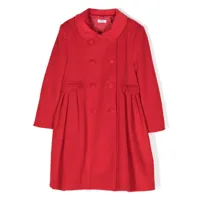 siola robe plissée à boutonnière croisée - rouge