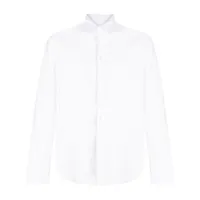 patrizia pepe chemise en popeline à coupe cintrée - blanc