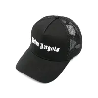 palm angels casquette à logo brodé - noir