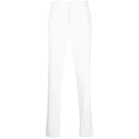 zegna pantalon de costume à coupe slim - blanc