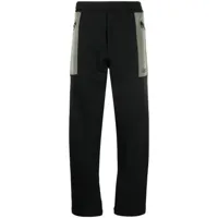 alexander mcqueen pantalon de jogging en coton à poches contrastantes - noir