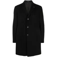 tagliatore manteau droit à simple boutonnage - noir