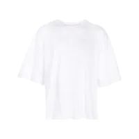 studio nicholson drop-shoulder cotton t-shirt - blanc