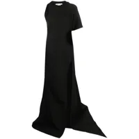 alessandro vigilante robe longue à design asymétrique - noir