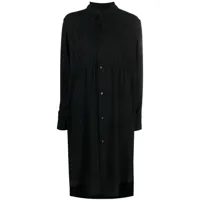 mm6 maison margiela robe-chemise à lien de resserrage - noir