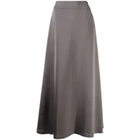 shatha essa jupe trapèze à taille haute - gris
