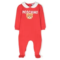 moschino kids pyjama à imprimé teddy bear - rouge