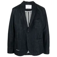 société anonyme blazer en jean giacca smok - bleu
