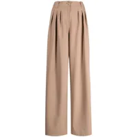 rachel gilbert pantalon ample brae à plis - tons neutres
