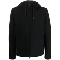 herno veste zippée à capuche - noir