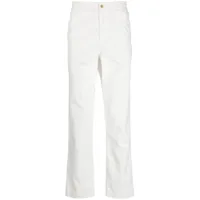 polo ralph lauren pantalon de jogging en coton à taille élastiquée - blanc