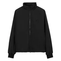 burberry veste zippée à logo ekd - noir