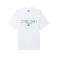 vtmnts t-shirt à logo imprimé - blanc