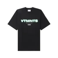 vtmnts t-shirt à logo imprimé - noir