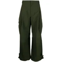 there was one pantalon ample à poches cargo - vert