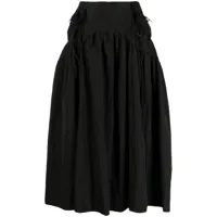 rejina pyo jupe mi-longue anika à design plissé - noir