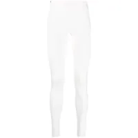 extreme cashmere legging à en maille fine nervurée - blanc