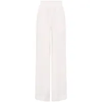 nicholas pantalon ample serrine à fronces - blanc