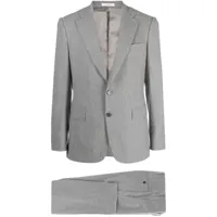 fursac costume à veste à simple boutonnage - gris
