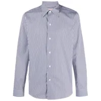 fursac chemise en coton à rayures - bleu