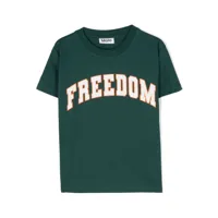 molo t-shirt en coton biologique à slogan imprimé - vert