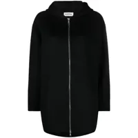 p.a.r.o.s.h. veste zippée en laine à capuche - noir