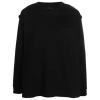 simone rocha t-shirt à design structuré - noir
