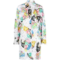 chanel pre-owned robe-chemise à imprimé coco (années 2000) - multicolore