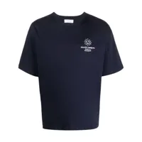 société anonyme t-shirt en coton à logo imprimé - bleu