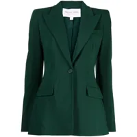 michael kors collection blazer georgina à simple boutonnage - vert