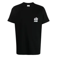 arte t-shirt en coton à logo imprimé - noir