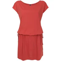 lygia & nanny robe courte shiva à taille ajustable - rouge