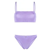 hunza g bikini gigi à effet froissé - violet