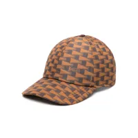 bally casquette à motif géométrique - marron