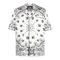 haculla chemise boutonnée à imprimé cachemire - blanc